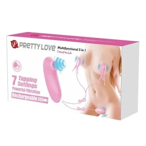 Imonie 3-In-1 Multifunktionales Set mit Saugnapf, Brustwarzen und Klitoris von Fun Toys
