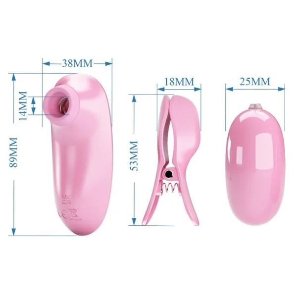 Imonie 3-In-1 Multifunktionales Set mit Saugnapf, Brustwarzen und Klitoris von Fun Toys