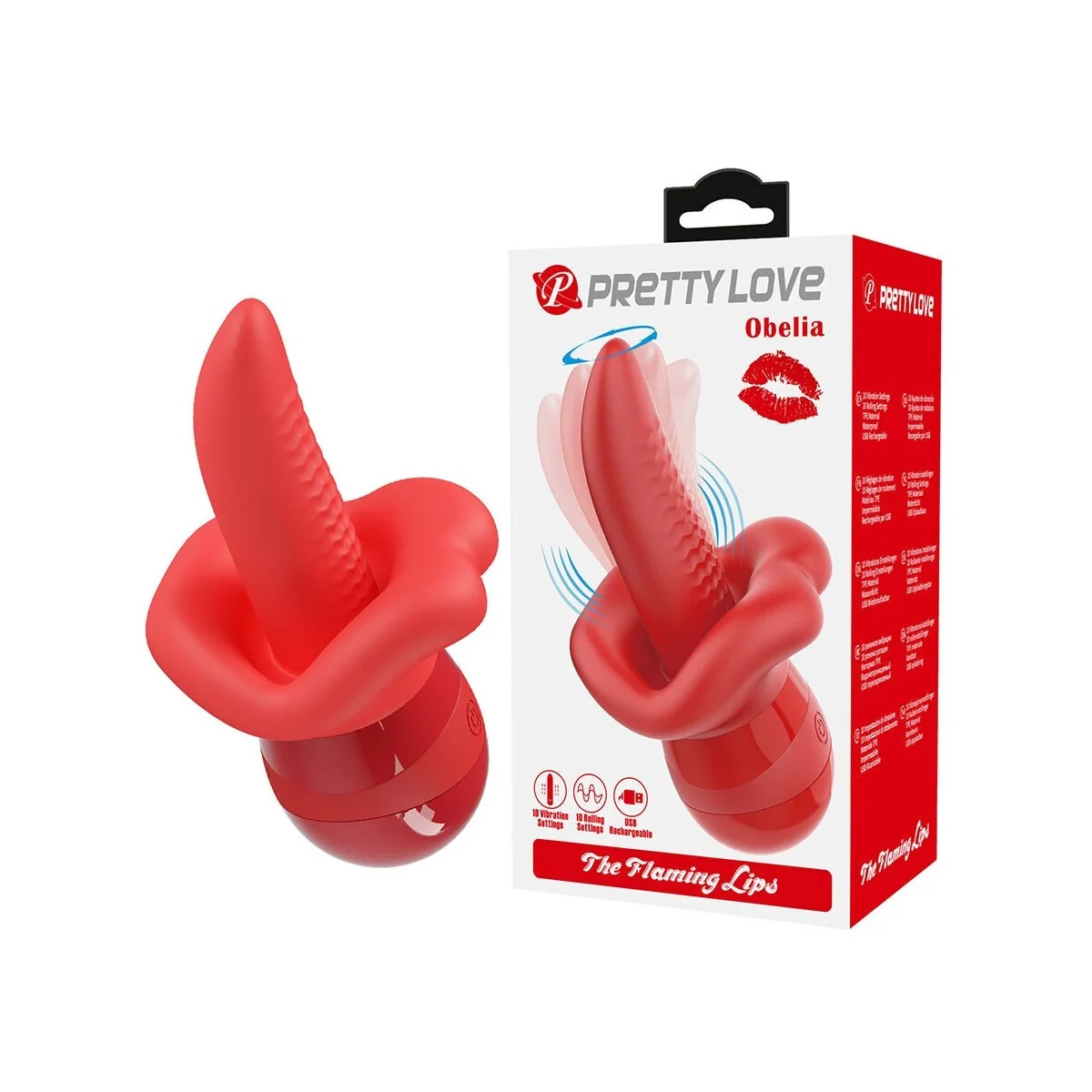 Obelia Masturbator Zungenvibrator mit Orbitalbewegung von High Tech