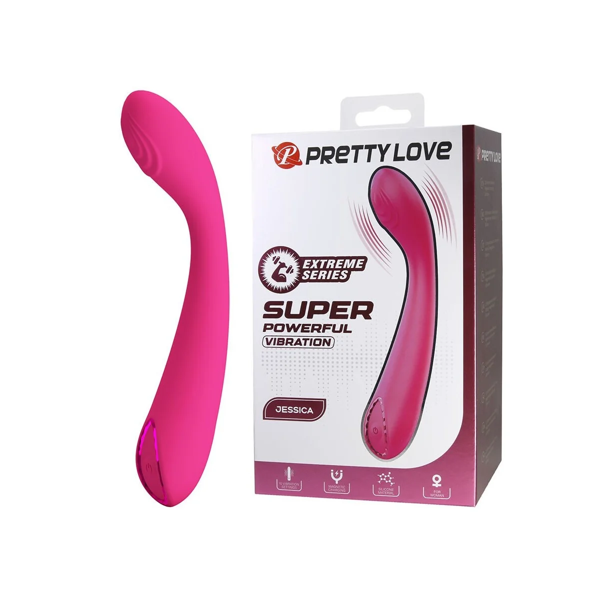 Jessica Hochleistungs-Vibrator In Pink von High Tech