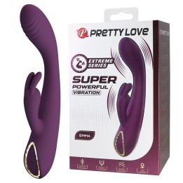 Emma Rabbit Lila Vibrator mit Stimulator von High Tech