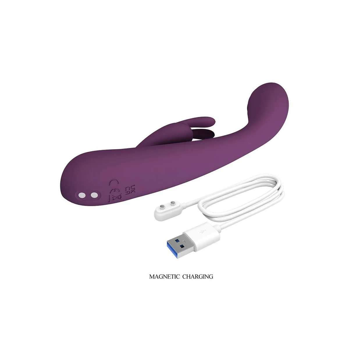 Emma Rabbit Lila Vibrator mit Stimulator von High Tech