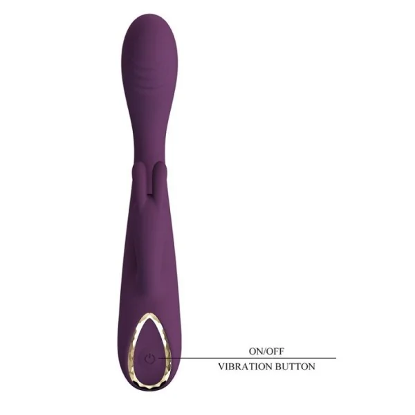 Emma Rabbit Lila Vibrator mit Stimulator von High Tech