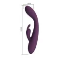 Emma Rabbit Lila Vibrator mit Stimulator von High Tech