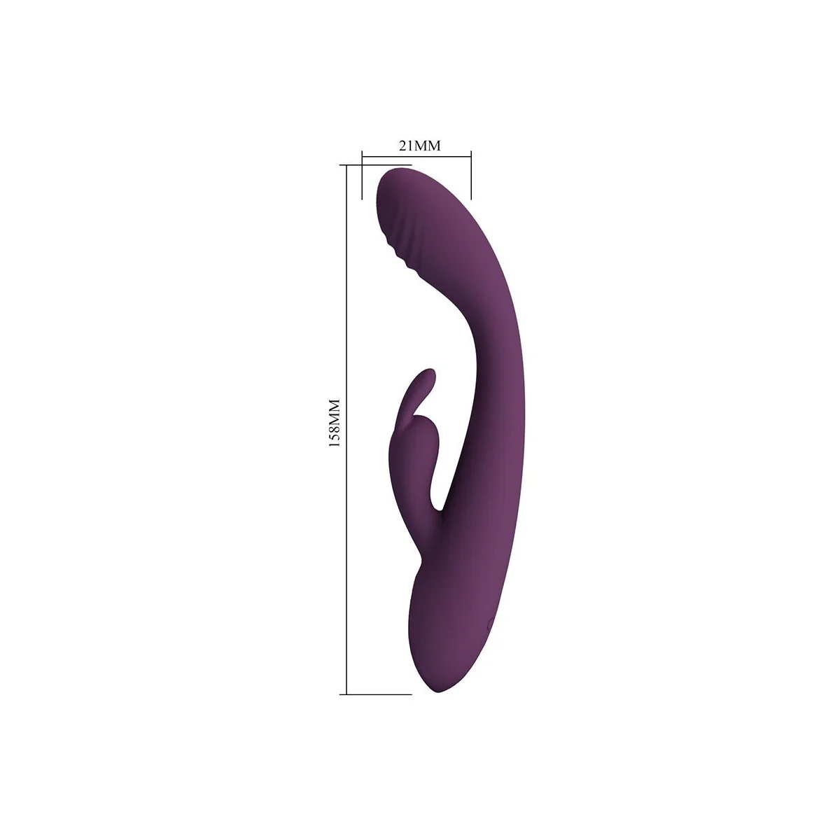 Emma Rabbit Lila Vibrator mit Stimulator von High Tech