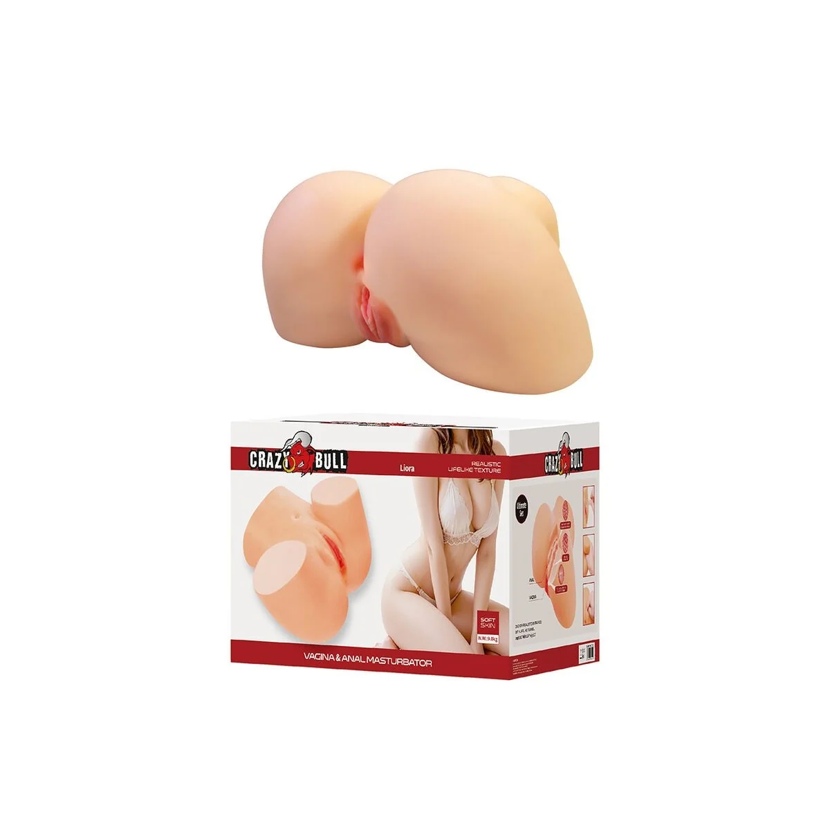 Liora Xxl Doppelter Vaginal- und Analmasturbator von Crazy Bull