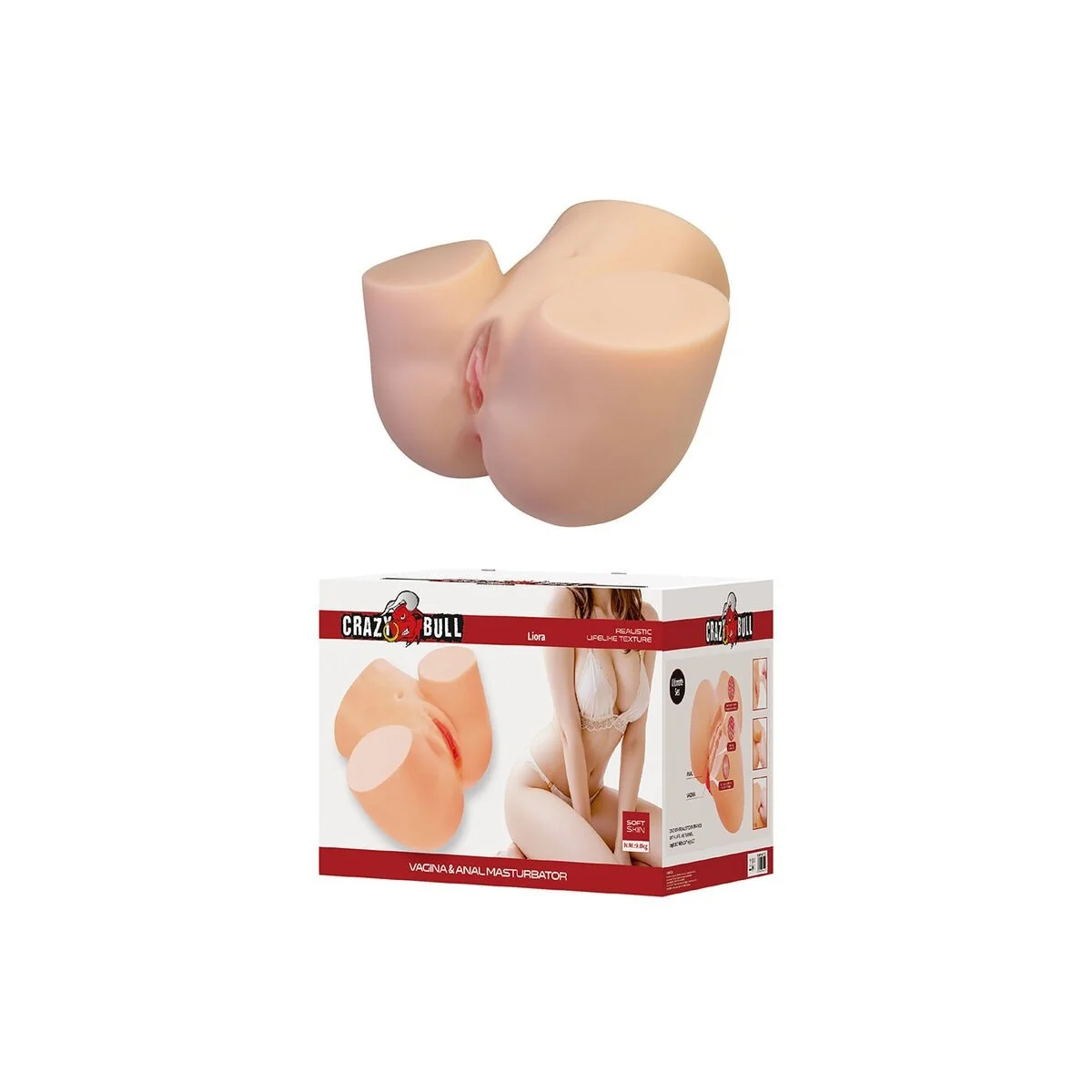 Liora Xxl Doppelter Vaginal- und Analmasturbator von Crazy Bull