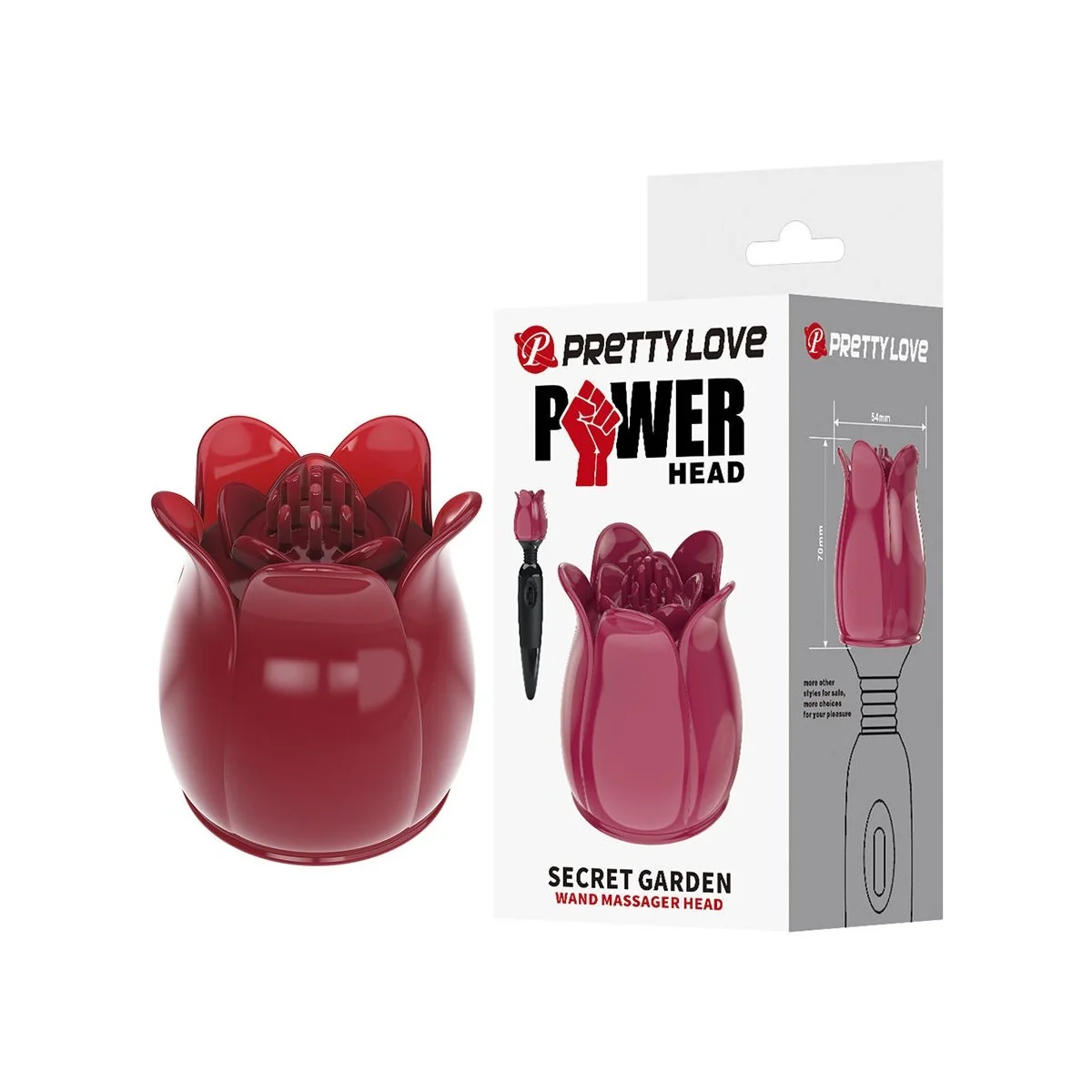 Secret Garden Pink Massagekopf von High Tech