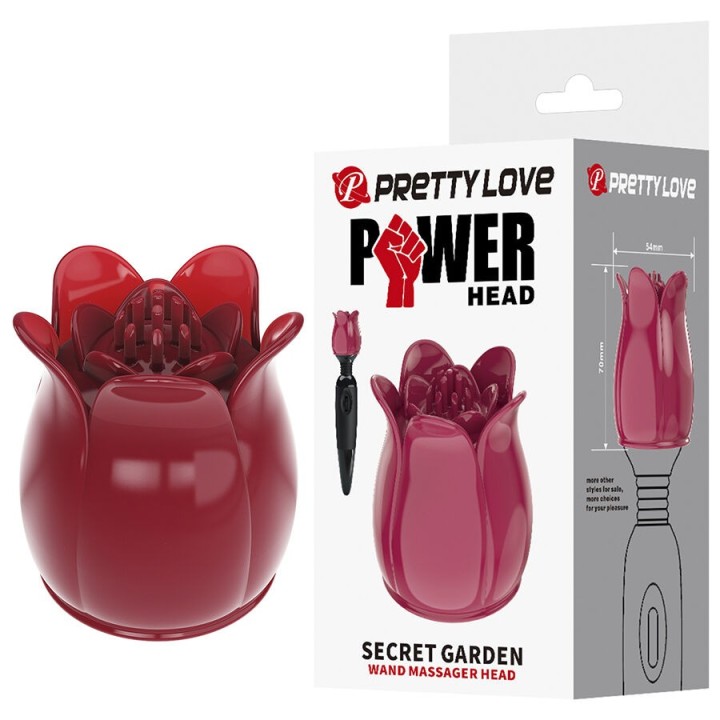 Secret Garden Pink Massagekopf von High Tech