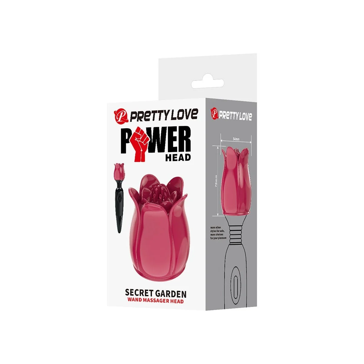 Secret Garden Pink Massagekopf von High Tech