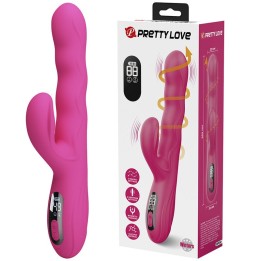 Winters Multifunktions-Hasenvibrator mit Led-Anzeige, Pink von High Tech