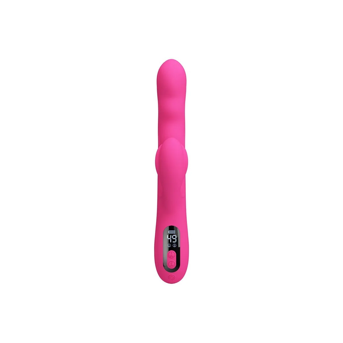 Winters Multifunktions-Hasenvibrator mit Led-Anzeige, Pink von High Tech