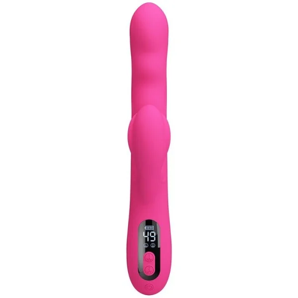 Winters Multifunktions-Hasenvibrator mit Led-Anzeige, Pink von High Tech