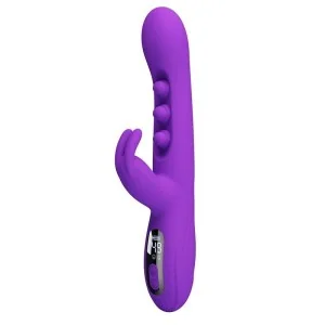 Sabien Rabbit Vibrator mit Klopfstimulation und Lila Led von High Tech
