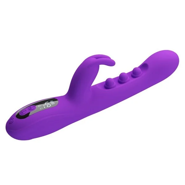 Sabien Rabbit Vibrator mit Klopfstimulation und Lila Led von High Tech
