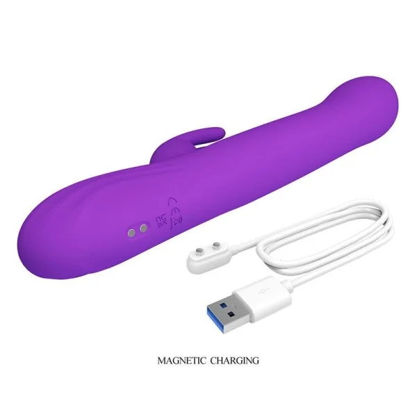 Sabien Rabbit Vibrator mit Klopfstimulation und Lila Led von High Tech