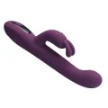 Dee Multifunktions-Hasenvibrator mit Oszillierender und Perkussiver Funktion, Lila von High Tech