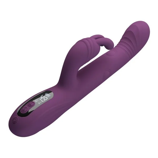 Dee Multifunktions-Hasenvibrator mit Oszillierender und Perkussiver Funktion, Lila von High Tech