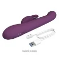 Dee Multifunktions-Hasenvibrator mit Oszillierender und Perkussiver Funktion, Lila von High Tech