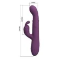 Dee Multifunktions-Hasenvibrator mit Oszillierender und Perkussiver Funktion, Lila von High Tech