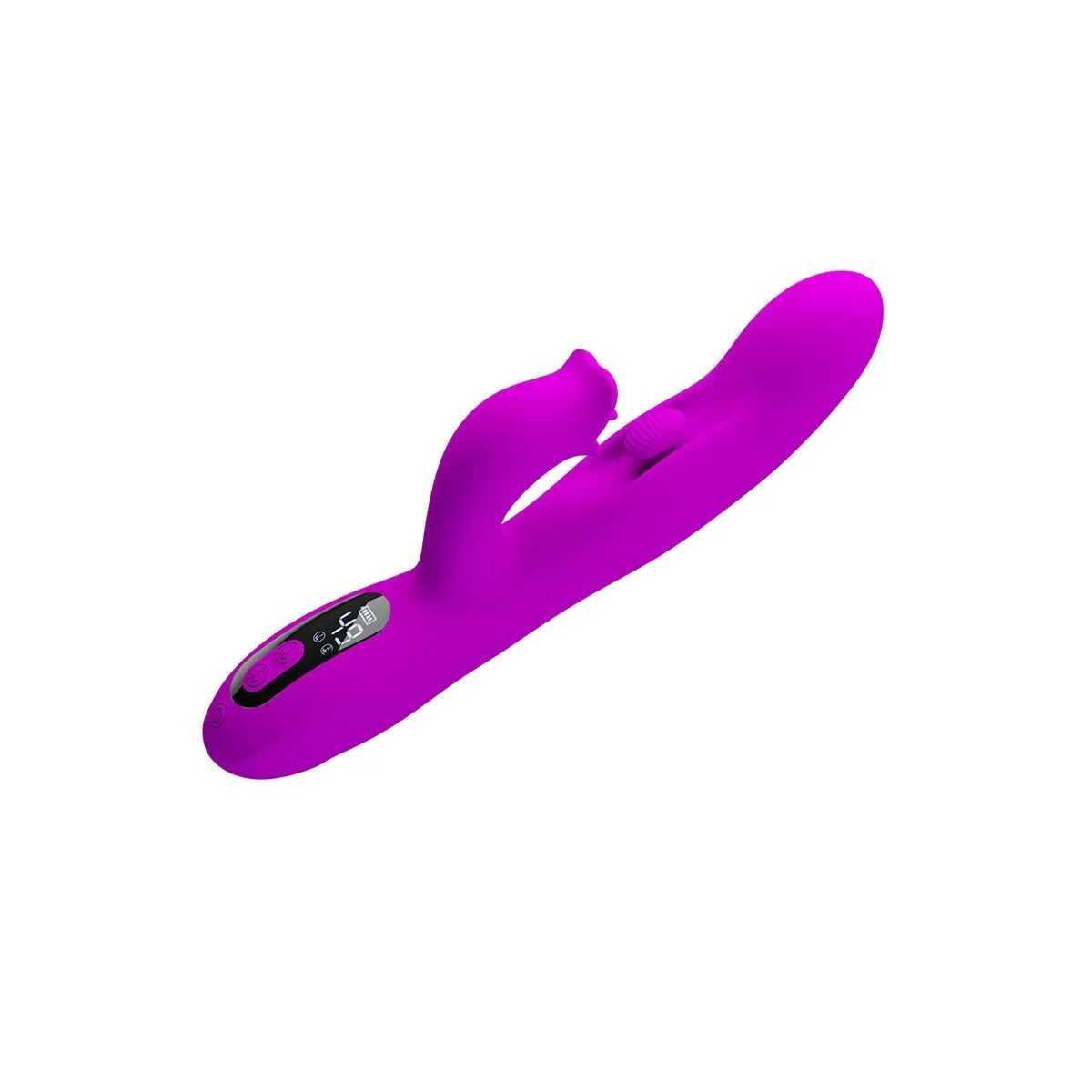 Yalanda Hase Oszillierender Vibrator mit Led-Anzeige, Lila von High Tech
