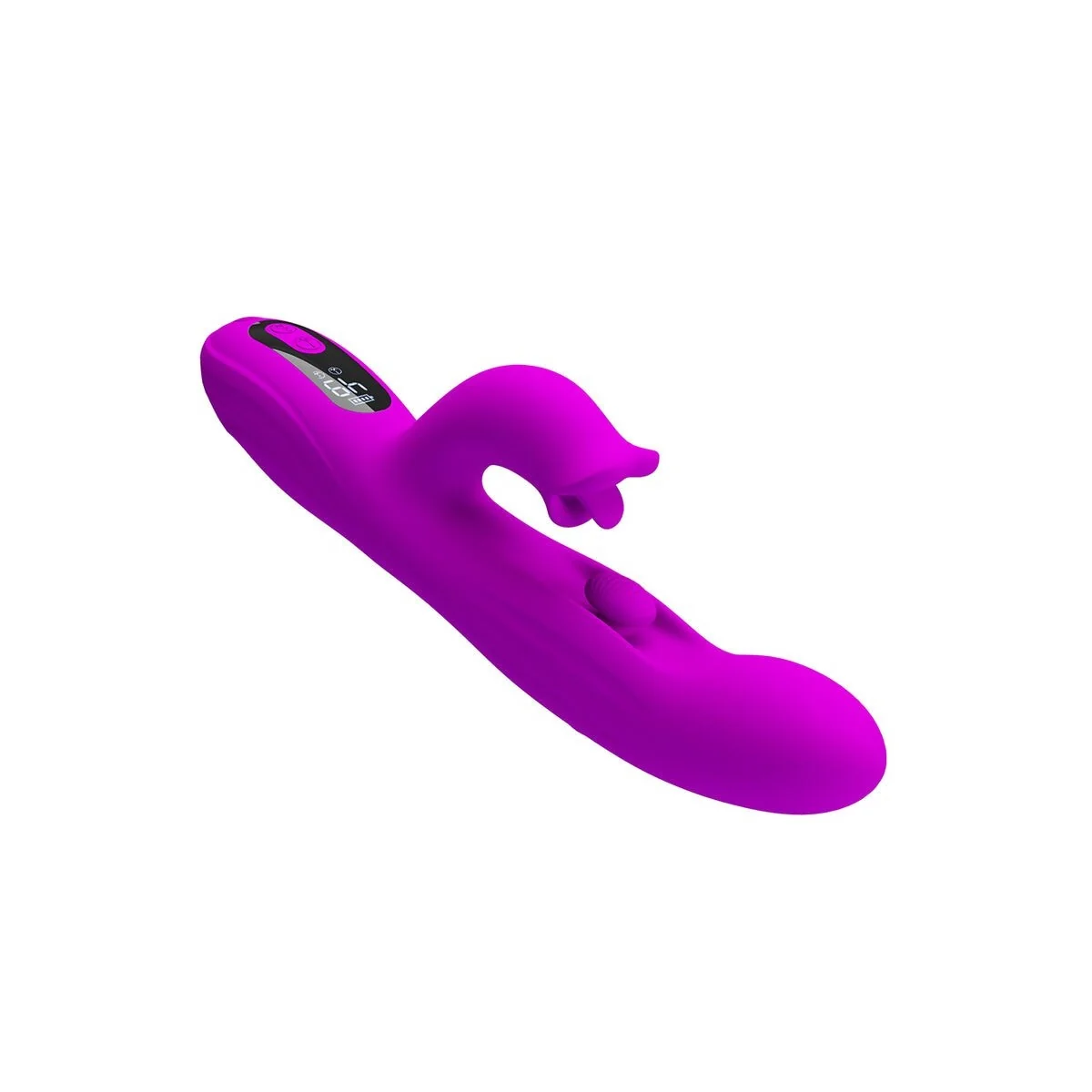 Yalanda Hase Oszillierender Vibrator mit Led-Anzeige, Lila von High Tech