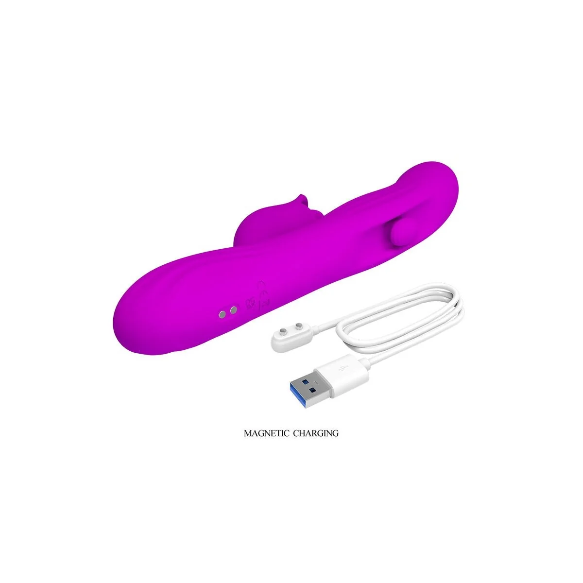 Yalanda Hase Oszillierender Vibrator mit Led-Anzeige, Lila von High Tech