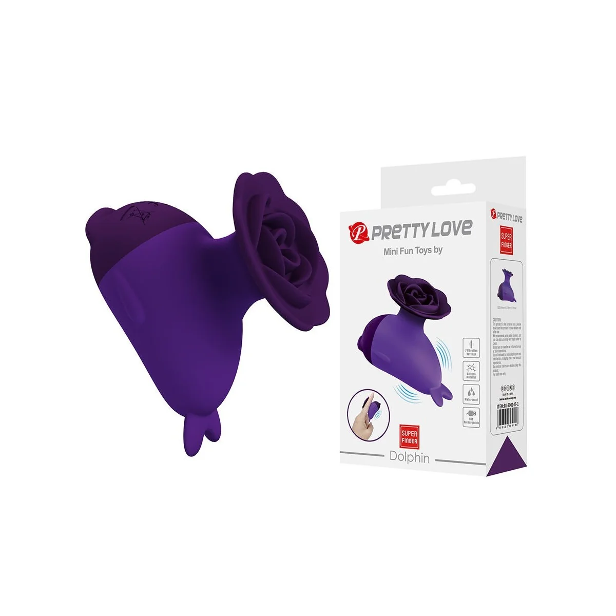 Dolphin Mini Vibrator mit Clip von Fun Toys