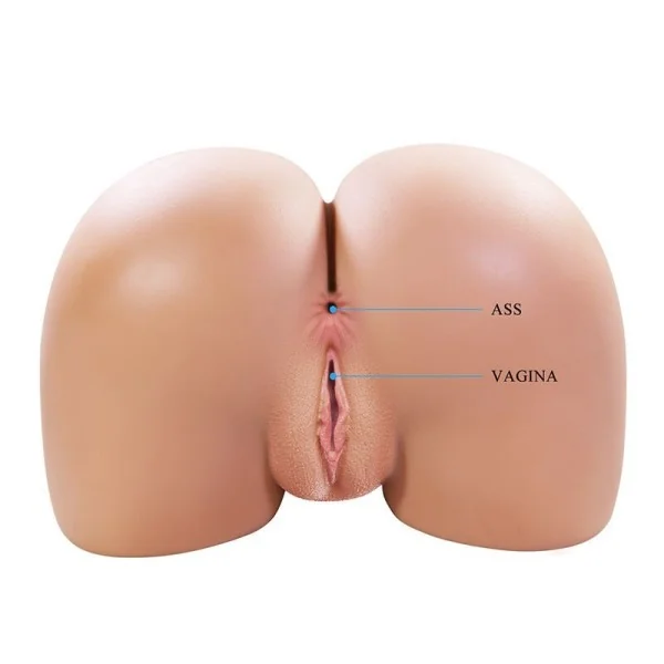 Julia Xxl Doppelter Vaginal- und Analvibrationsmasturbator Flesh von Crazy Bull