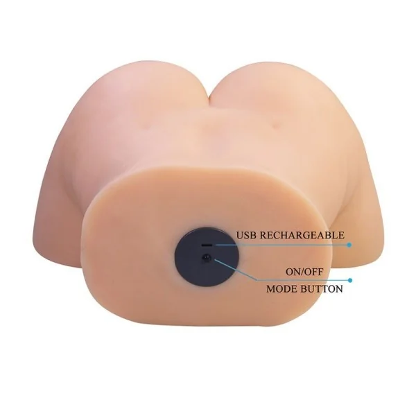 Liora Xxl Doppelter Vaginal- und Anal-Vibrationsmasturbator von Crazy Bull
