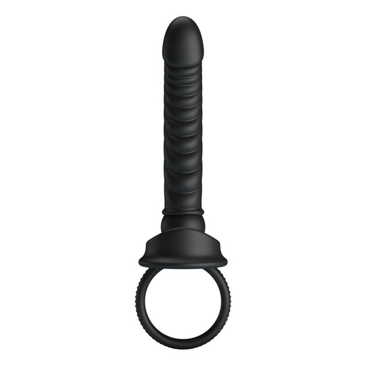Merritt Analvibrator mit Ring und Vibrationsfunktion, Schwarz von For Him