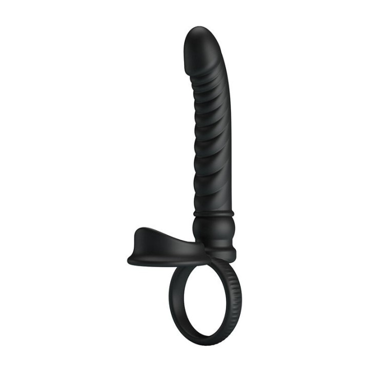 Merritt Analvibrator mit Ring und Vibrationsfunktion, Schwarz von For Him