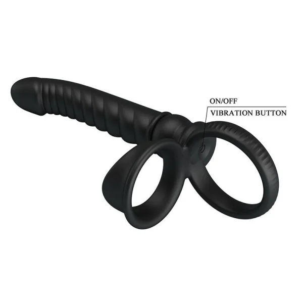 Merritt Analvibrator mit Ring und Vibrationsfunktion, Schwarz von For Him