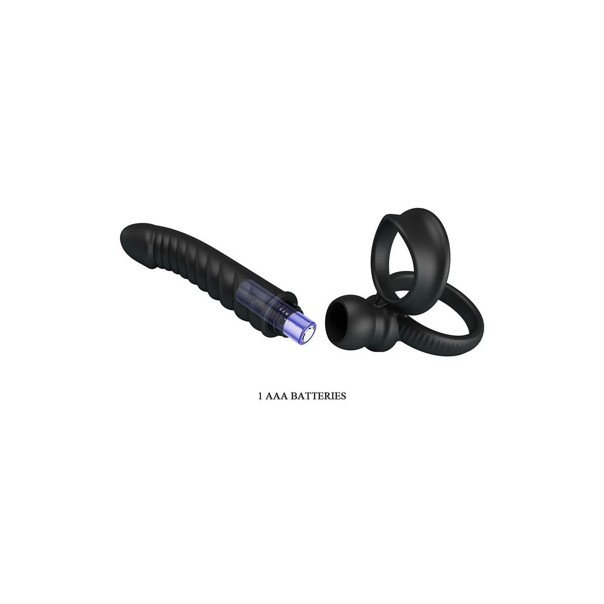 Merritt Analvibrator mit Ring und Vibrationsfunktion, Schwarz von For Him