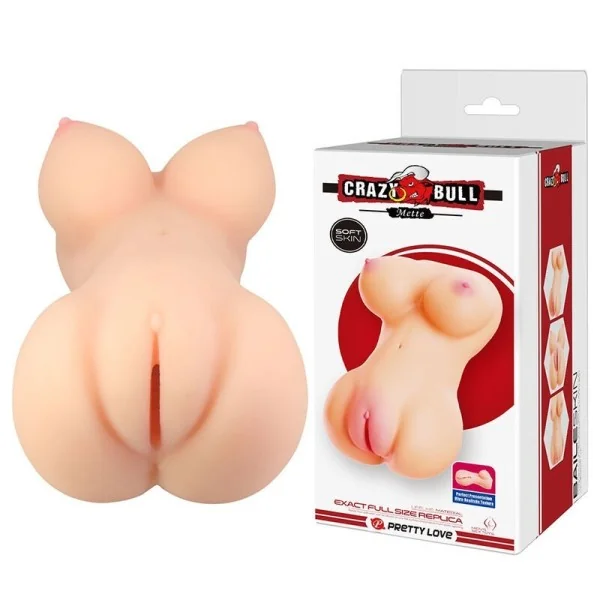 Mette Realistischer Arsch- und Vagina-Masturbator Aus Fleisch von Crazy Bull