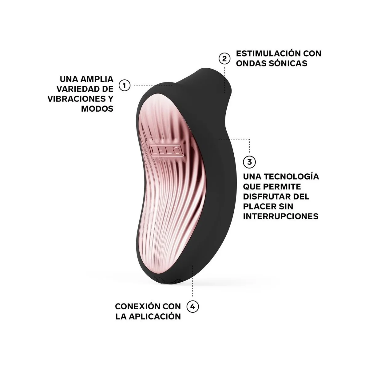 Sona 3 Cruise Sonic Klitoralsager Schwarz von Lelo | Fesselliebe.de