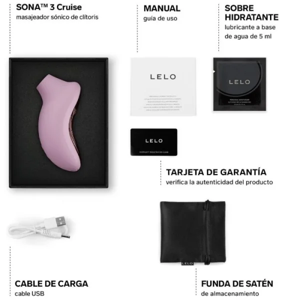 Sona 3 Cruise Sonic Klitoralsager Zartrosa von Lelo | Fesselliebe.de