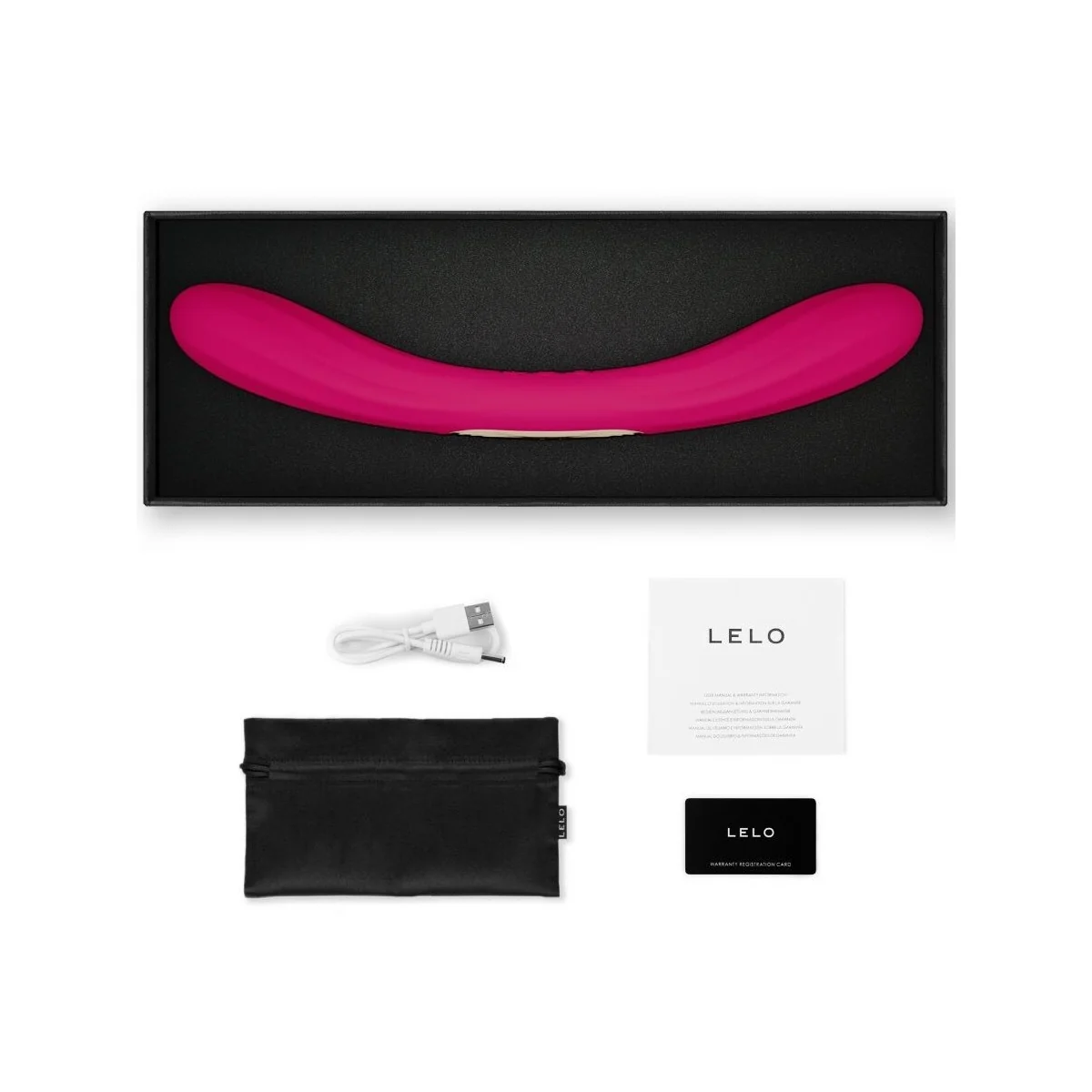 Boomerang Doppelender Vibrator Kirsch von Lelo