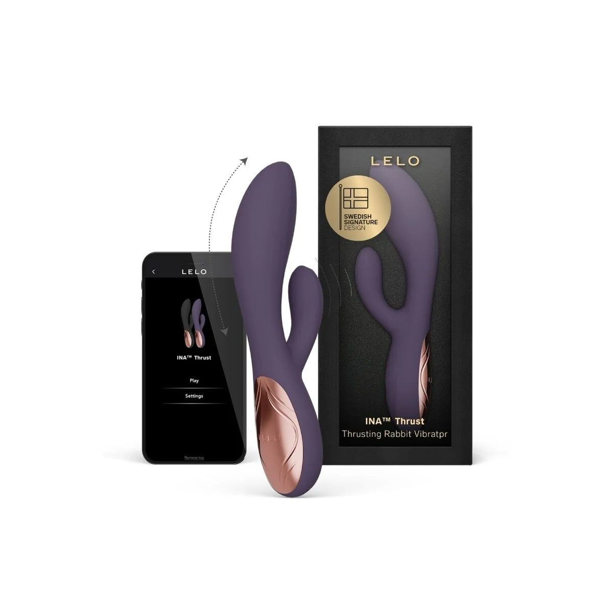 Ina Thrust Rabbit Stossvibrator Lila von Lelo