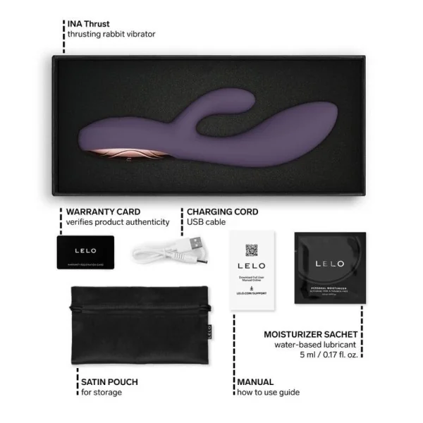 Ina Thrust Rabbit Stossvibrator Lila von Lelo