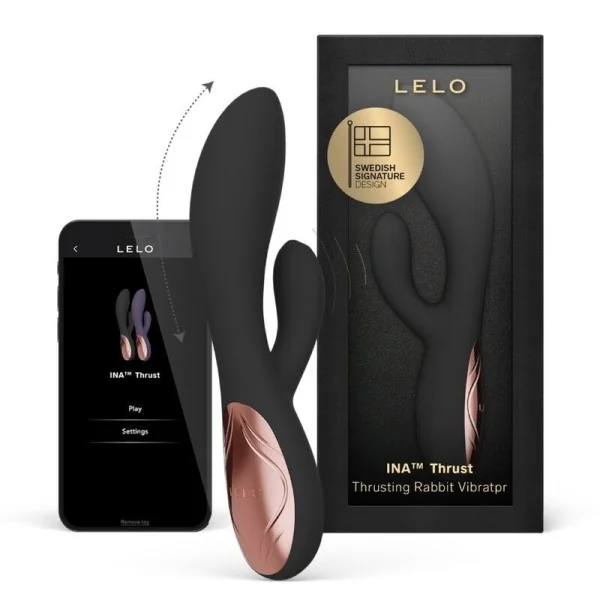 Ina Thrust Rabbit Stossvibrator Schwarz von Lelo