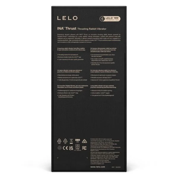 Ina Thrust Rabbit Stossvibrator Schwarz von Lelo