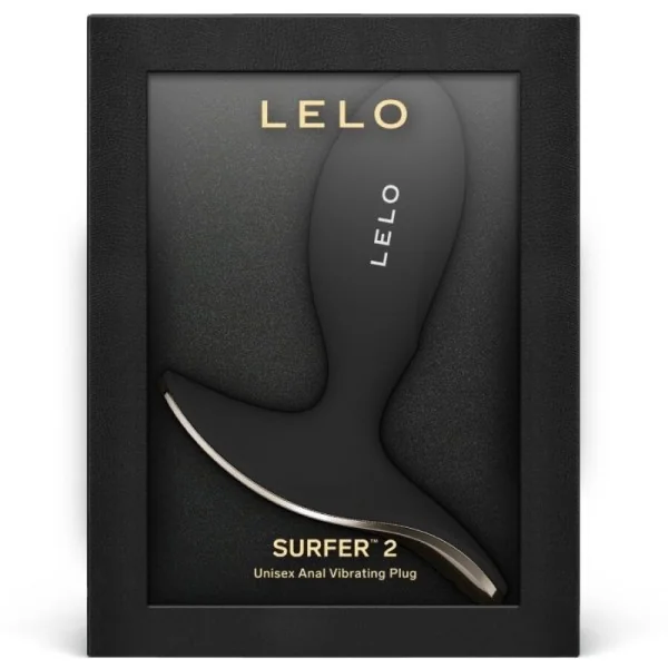 Surfer 2 Unisex Analvibrationsplug Schwarz von Lelo