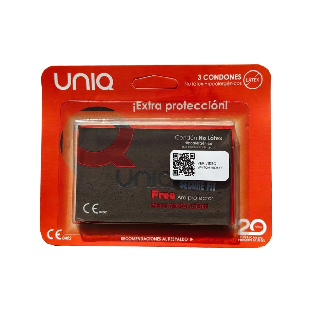 Secure Fit Latexfreie Kondome 3 Einheiten von Uniq