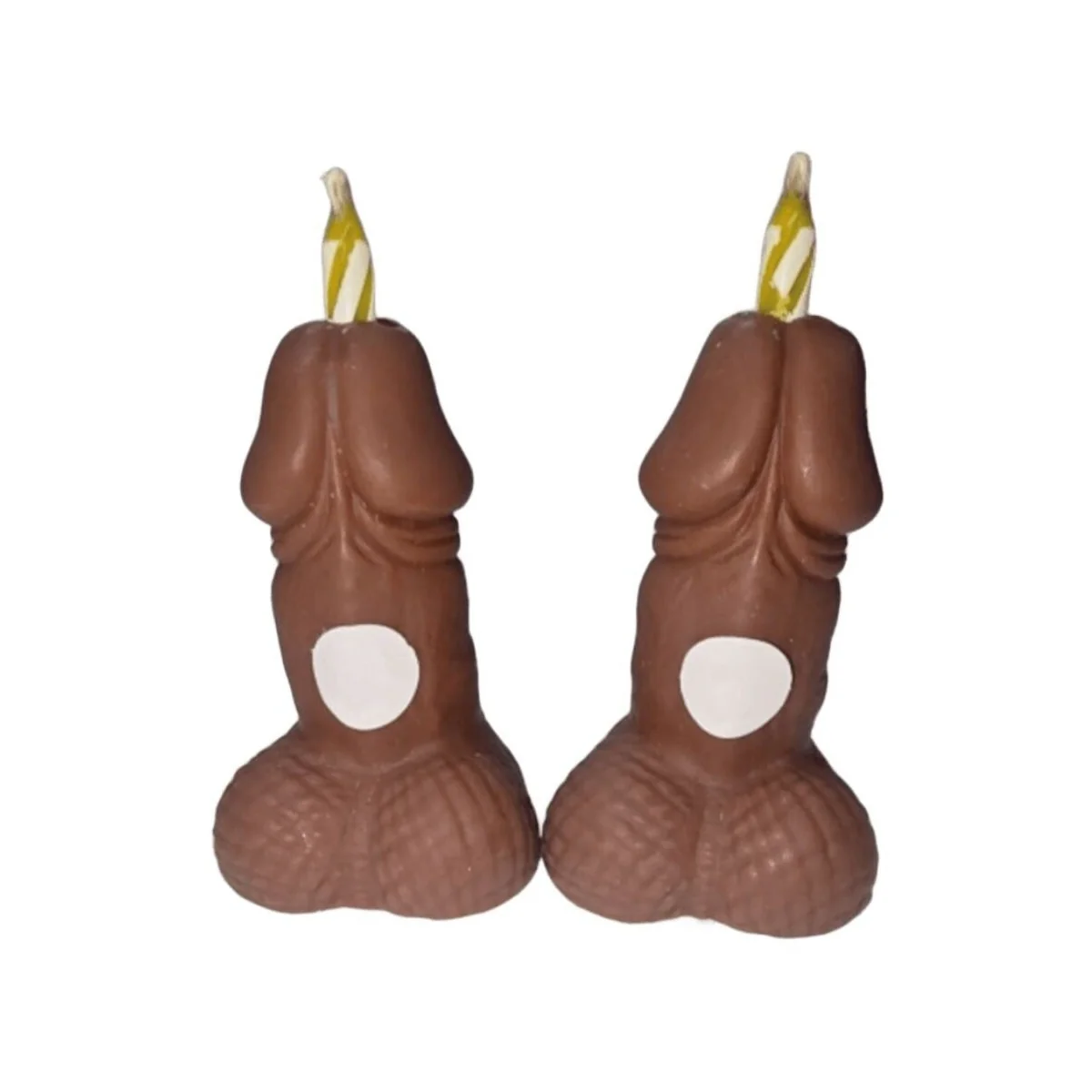 Penis-Geburtstagskerzen mit Zahlen, Dunkelt, 2 Stück von Diablo Picante