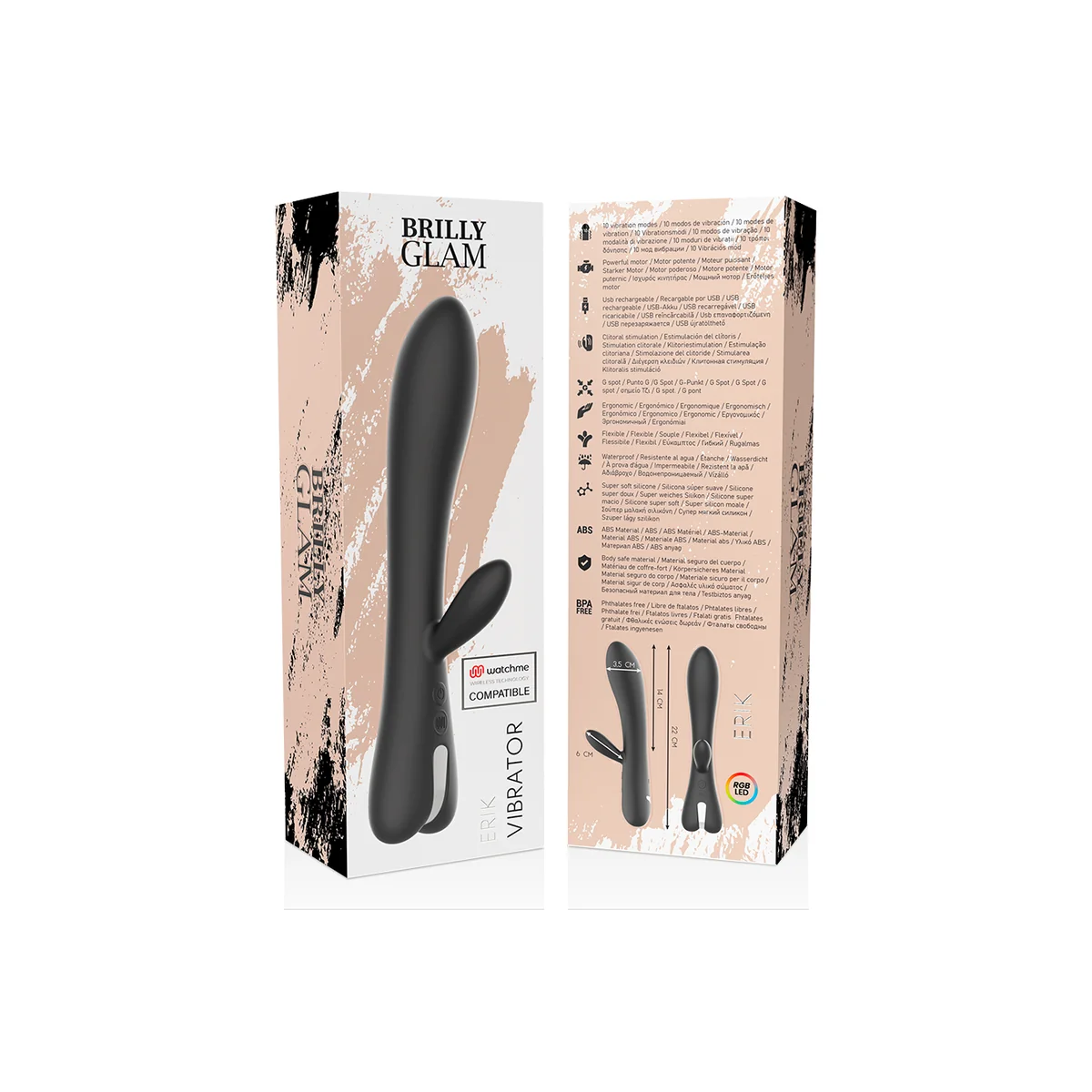 Erik Vibrator Watchme Kompatibel mit Drahtloser Technologie von Brilly Glam | Fesselliebe.de