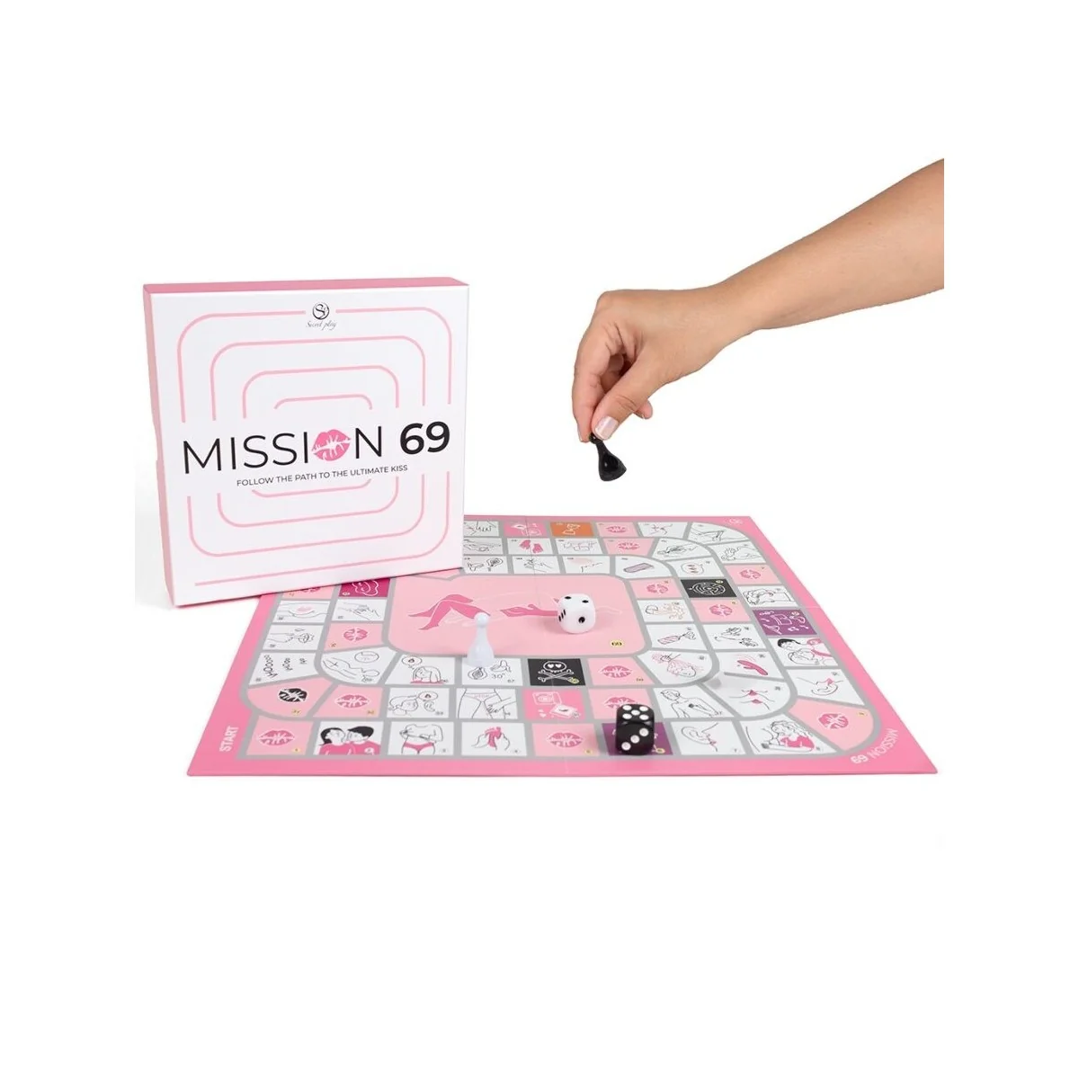 Brettspiel für Paare "MISSION 69" von Secretplay 100% Games