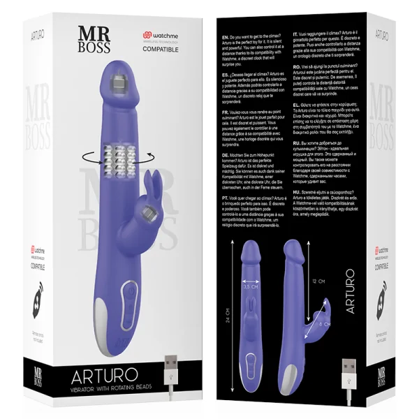 Arturo Vibrator & Rotator Kompatibel mit Watchme Wireless Technology von Mr, Boss | Fesselliebe.de