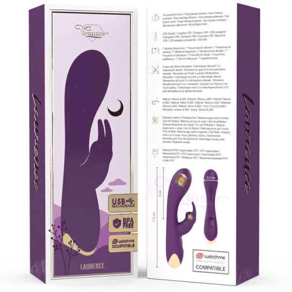 Laurence Rabbit Vibrator Watchme Wireless-Technologie Kompatibel von Treasure | Fesselliebe.de