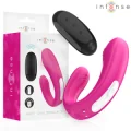 Janet Doppelter U-Förmiger Stimulator und Vibrator mit Fernbedienung Rosa von Intense Remote Control